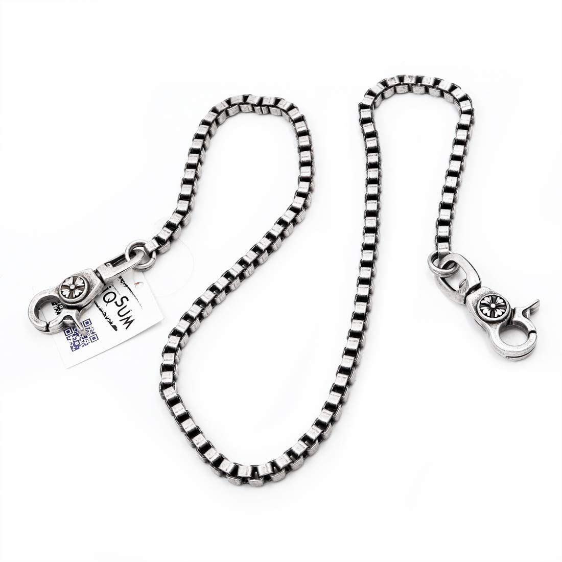 DEAL DESIGN シルバー925 アイアンクロスフックウォレットチェーン