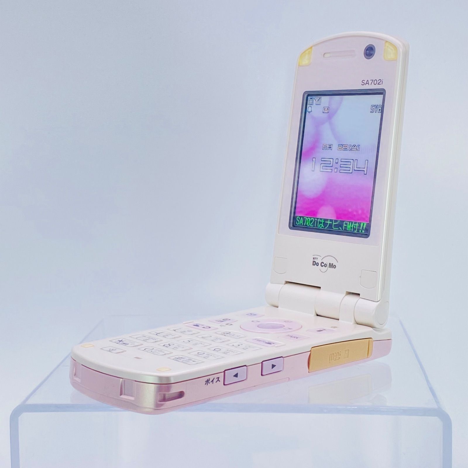 NTTドコモ SA702i ピンクホワイト モックアップ 模型 docomo - メルカリ