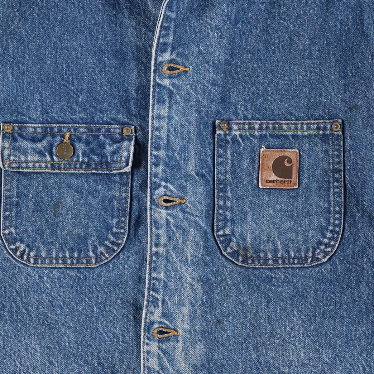 古着 90年代 カーハート Carhartt ミシガンチョアコート デニム