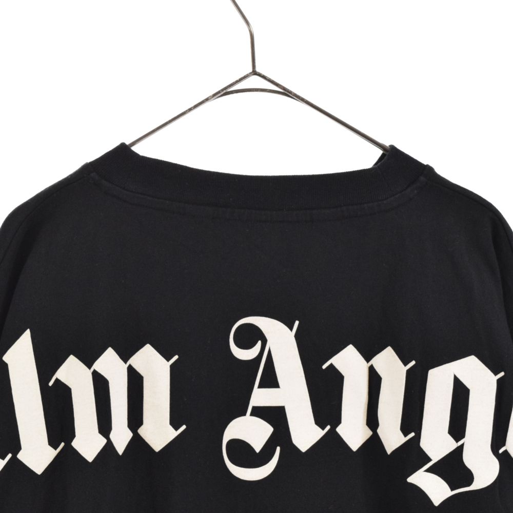 Palm Angels (パームエンジェルス) CLASSIC LOGO OVER LONG TEE クラシック ロゴ ロングスリーブカットソー  オーバーサイズ長袖Tシャツ ブラック PMAB001R21JER001 - メルカリ