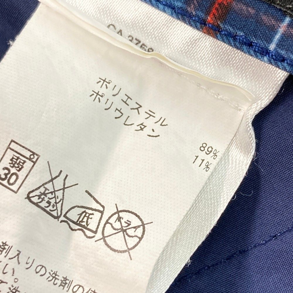 サイズ：31/34 J.LINDEBERG ジェイリンドバーグ  ストレッチパンツ チェック柄 ネイビー系 [240101444167] ゴルフウェア メンズ ストスト サイズ：31/34 J.LINDEBERG ジェイリンドバーグ ストレッチ