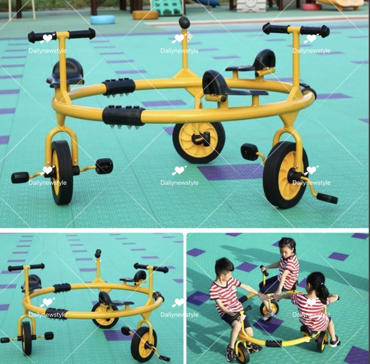 ☢ 人気推薦◆キッズ3人乗り三輪車