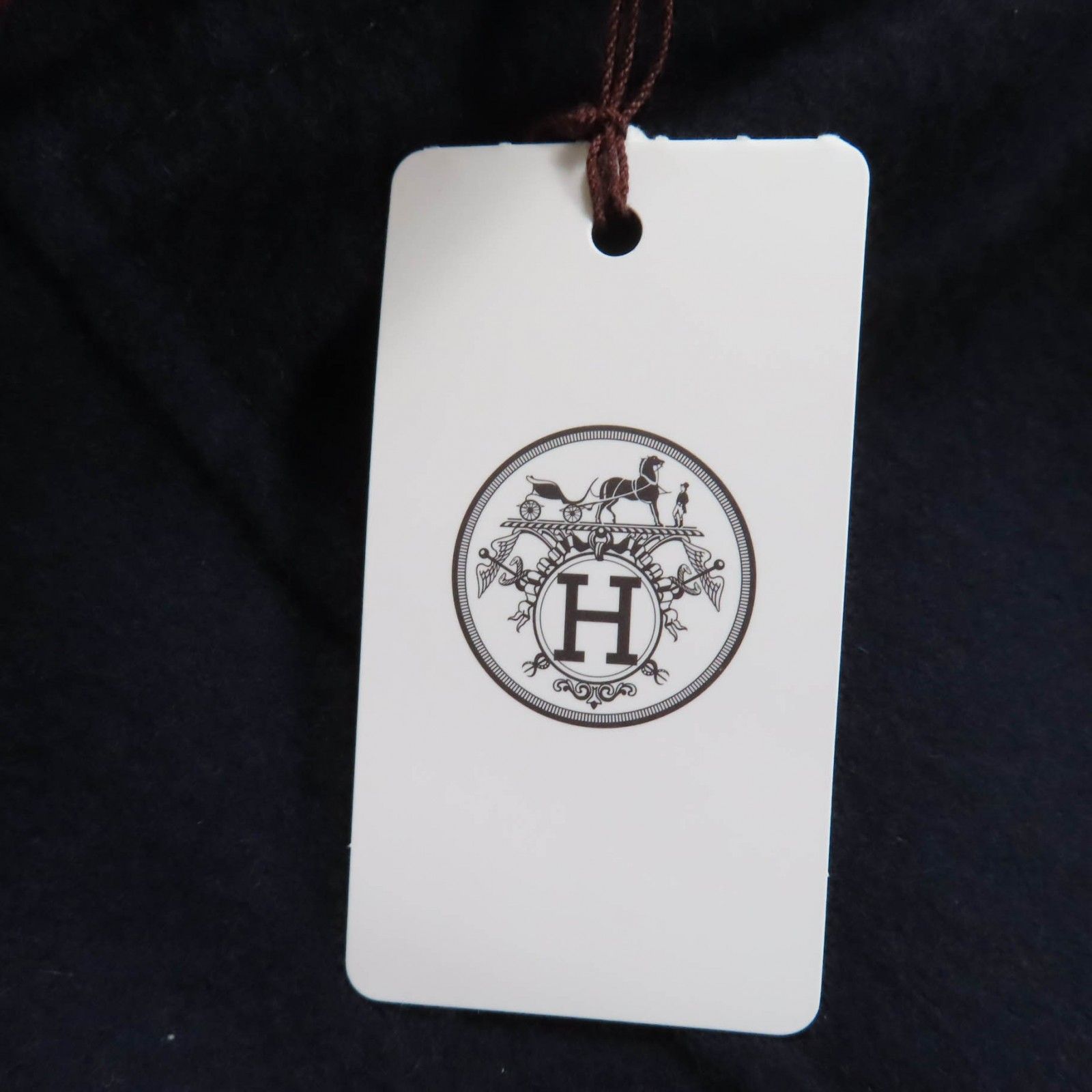 HERMES エルメス 製 3E0123DA カシミヤ100％ シェーヌダンクル 中綿入り リバーシブル ジャケット ネイビー ホワイト 34 イタリア製 レディース SIROKUMA-CORPORATION_COM