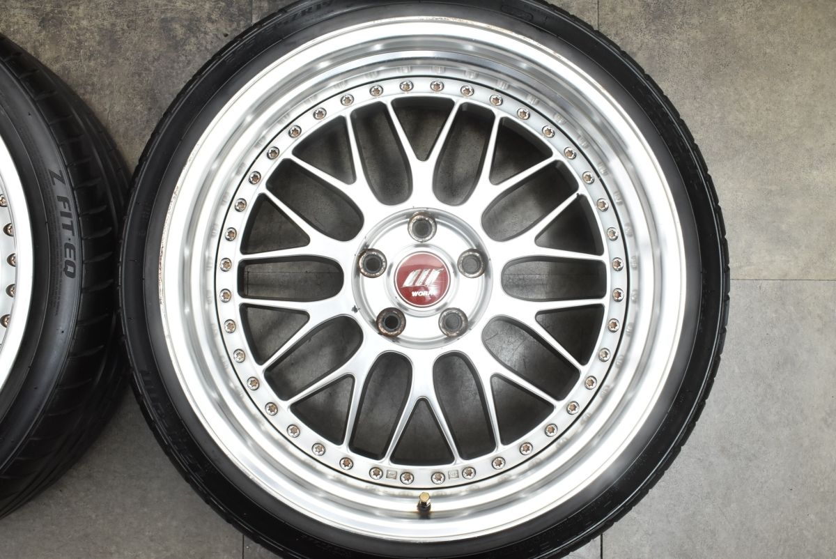 【超深リム 3ピース】WORK ジスタンス W10M 19in 10J +27 +36 PCD112 2023年製 LauFenn 245/35R19 BMW F87 M2 ベンツ W205 Cクラス ワーク