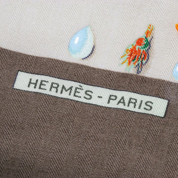 美品】HERMES エルメス スカーフ カレジェアン140 LA ROSEE Anne