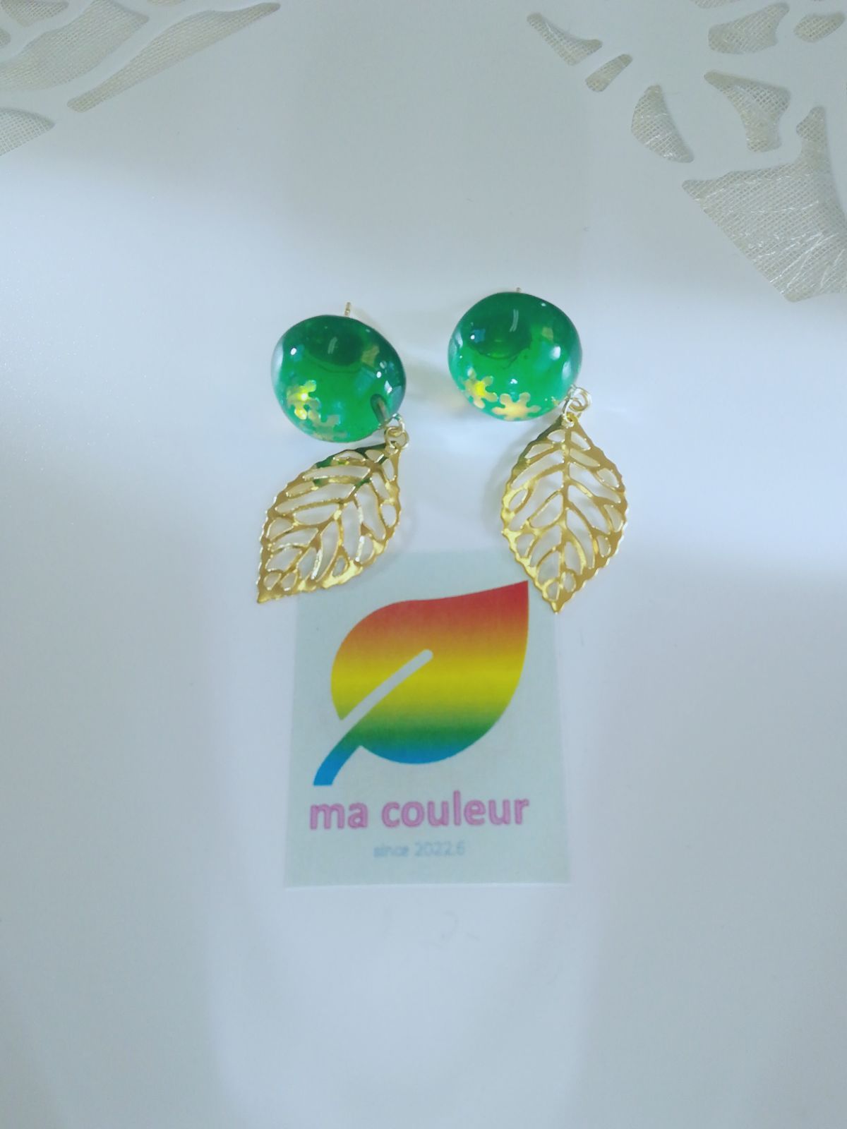 ハンドメイド レジン ピアス【フォロー割有】 - メルカリShops