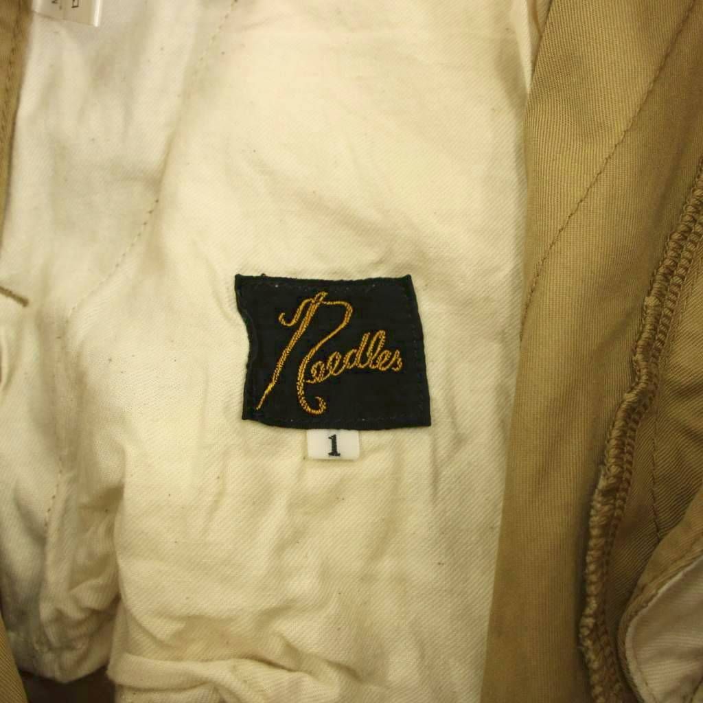 ニードルス ニードルズ Needles ヒザデルパンツ ワイド ジップフライ コットン 1 ベージュ BG127 KU DECORATOM_COM_BR