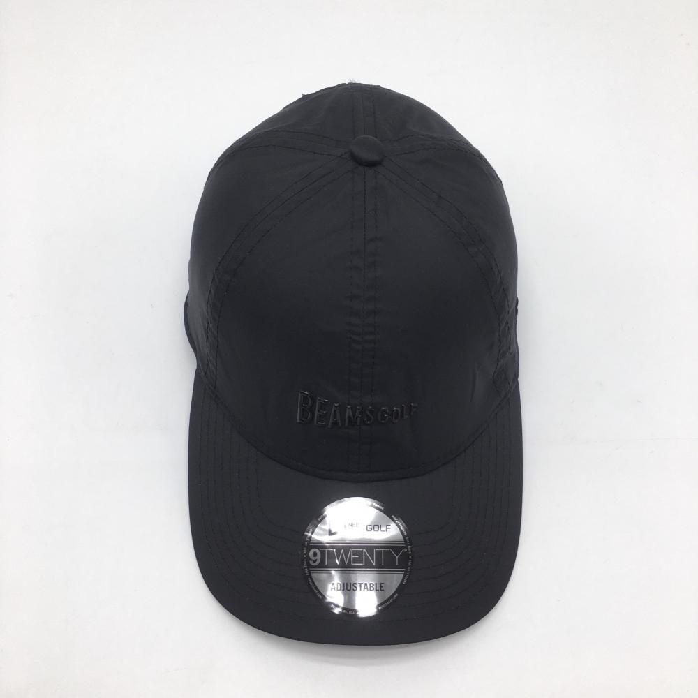 BEAMSGOLF - 【超美品】ビームスゴルフ×ニューエラ ナイロンキャップ 黒 裏地メッシュ  ゴルフウェア BEAMS GOLF 超美品】ビームスゴルフ×ニューエラ ナイロンキャップ 黒 裏地