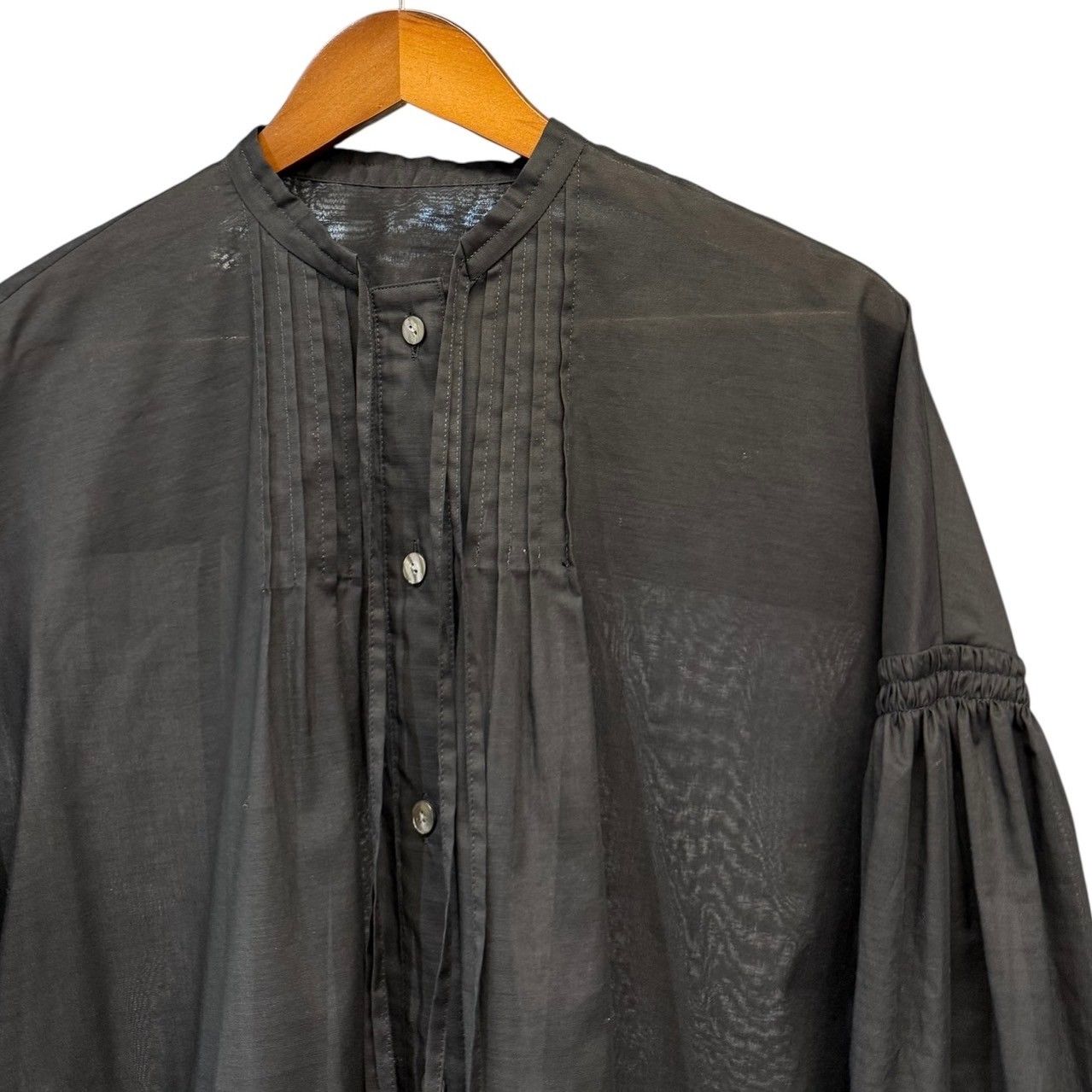 ENFOLD エンフォルド 22AW COローンChina BLOUSE プルオーバーシャツ 