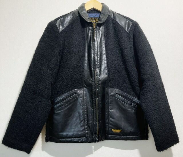 CALEE (キャリー) ALPACA SHAGGY LEATHER COMB SPORTS JACKET