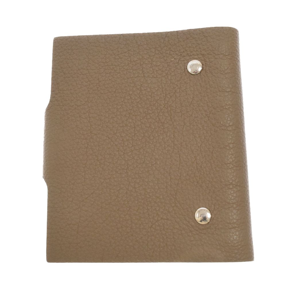 HERMES (エルメス) ユリス PM エトゥープ レザー 手帳カバー ブラウン