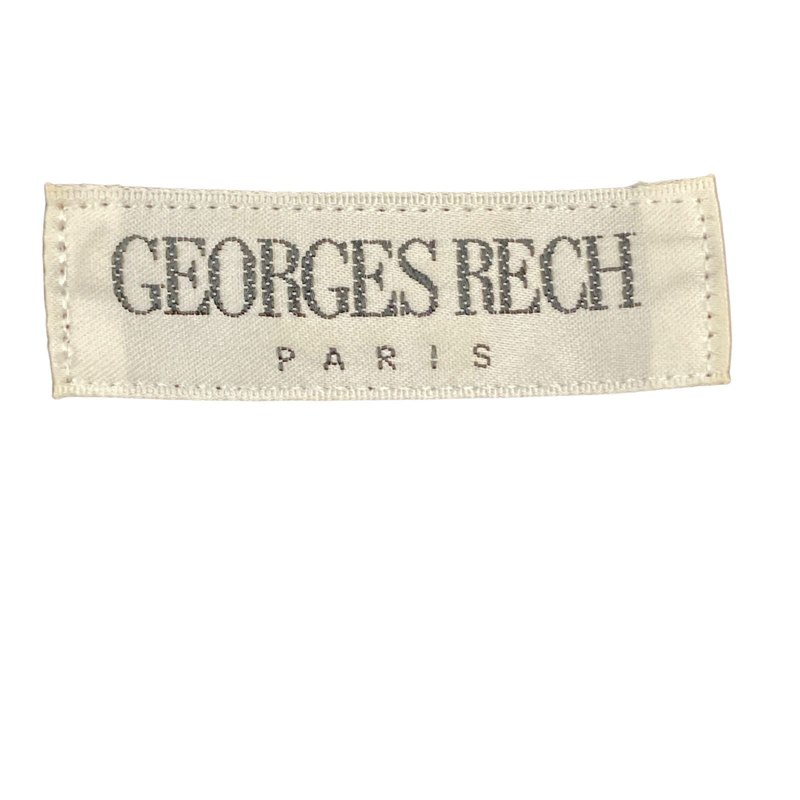 GEORGES RECH ジョルジュレッシュ スーツ フォーマル スカートスーツ上下 長袖 ノーカラー フライフロント フレア レディース ブラック  36 34 麻 キュプラ - メルカリ