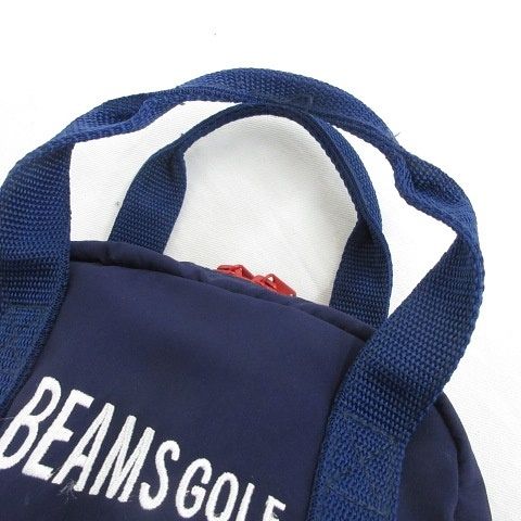 BEAMSGOLF - ビームスゴルフ　ラウンドバック カートバッグ 保冷 ネイビー系 BEAMSGOLF - ビームスゴルフ ラウンドバック カートバッグ 保冷