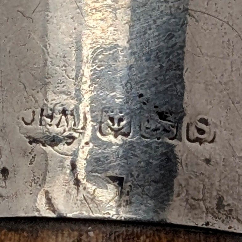 1917年 英国アンティーク タイガーシャフト 純銀製丸ハンドル ステッキ 杖 91cm 1917年 英国アンティーク タイガーシャフト 純銀製丸ハンドル