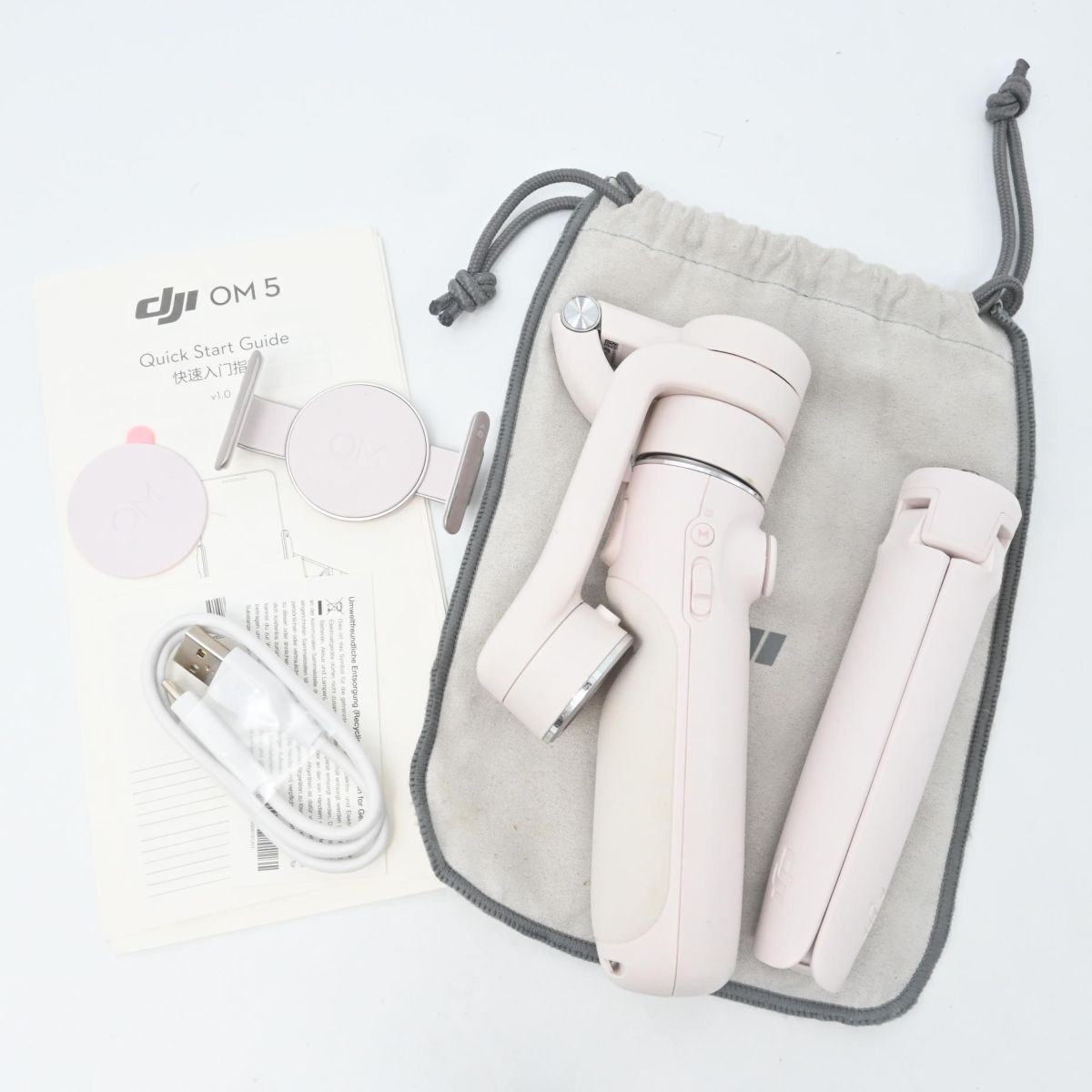 【DJI】OM5 スマートフォンスタビライザー（サンセットホワイト） Amazon.com : DJI OM 5 Smartphone Gimbal Stabilizer, 3-Axis Phone