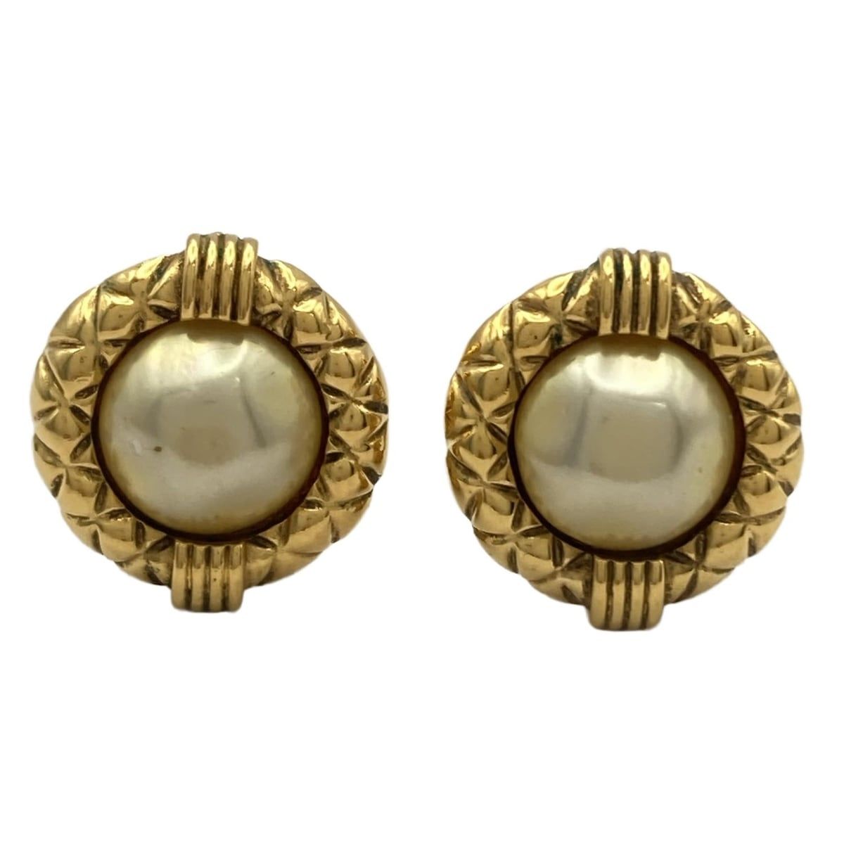 CHANEL シャネル イヤリング - ゴールド×アイボリー