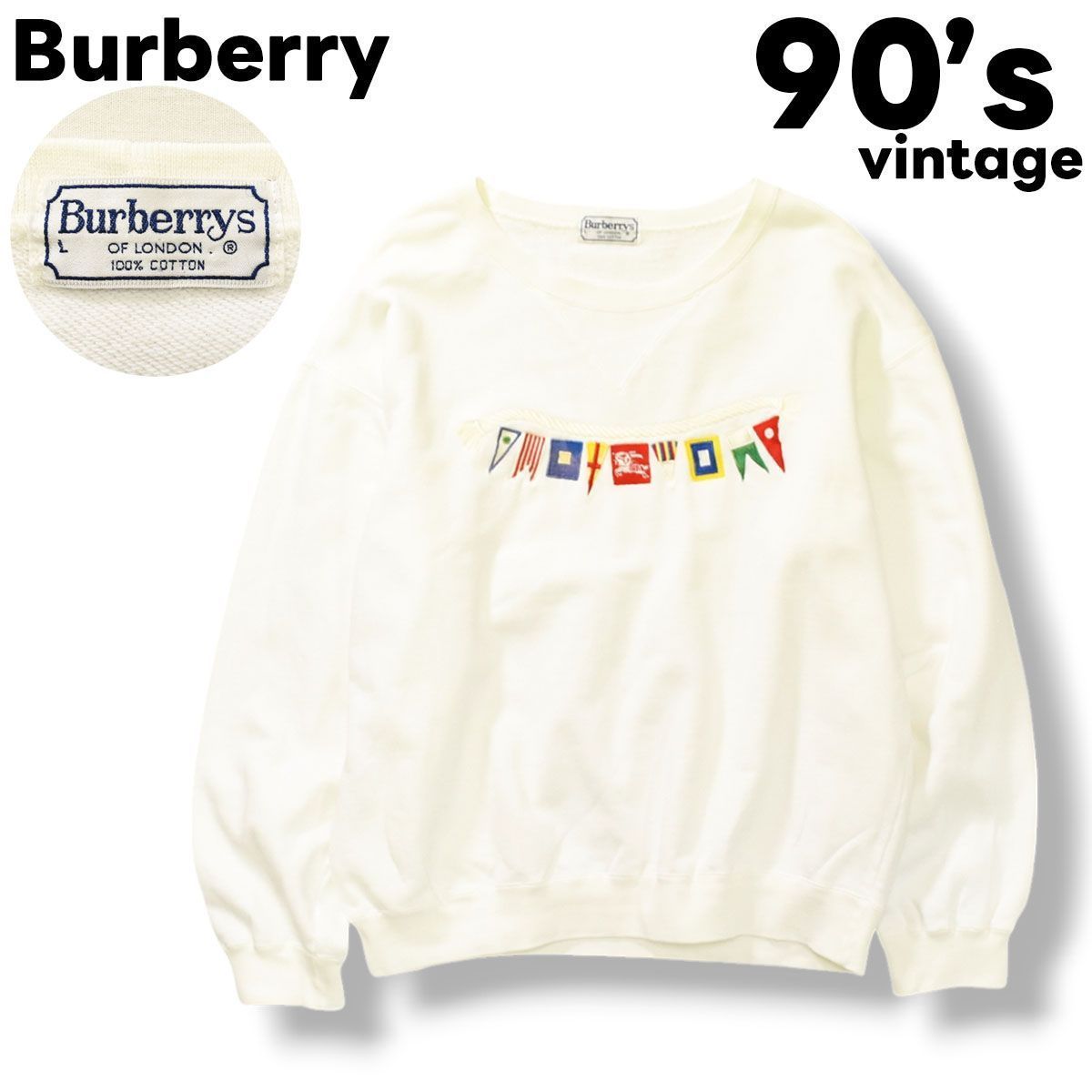 好デザイン】 90sヴィンテージ バーバリー Burberry フラッグ ホース 