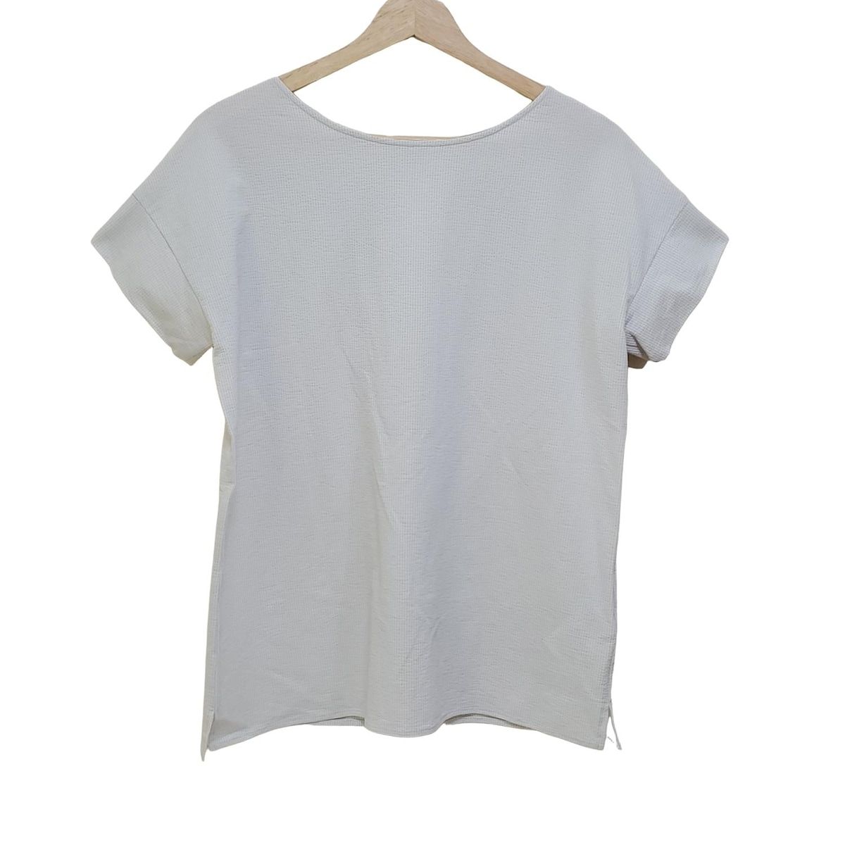 ジユウク 自由区/jiyuku トップス 半袖カットソー サイズ38 M アイボリー レディース レース/シースルー 美品 自由区｜ジユウク（レディース）のTシャツ⁄カットソー（半袖）通販