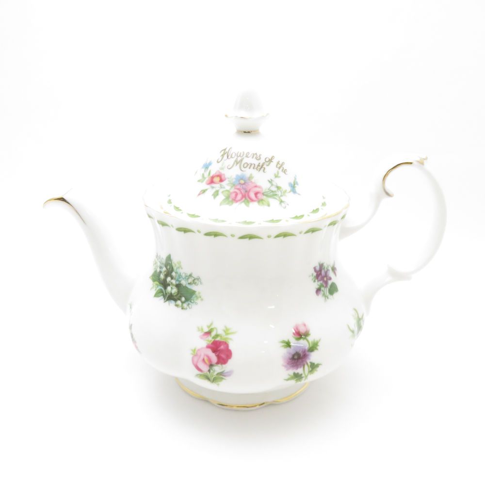 美品 ROYAL ALBERT ロイヤルアルバート フラワーオブザマンス ティーポット 1点 SO2391P1 - メルカリ