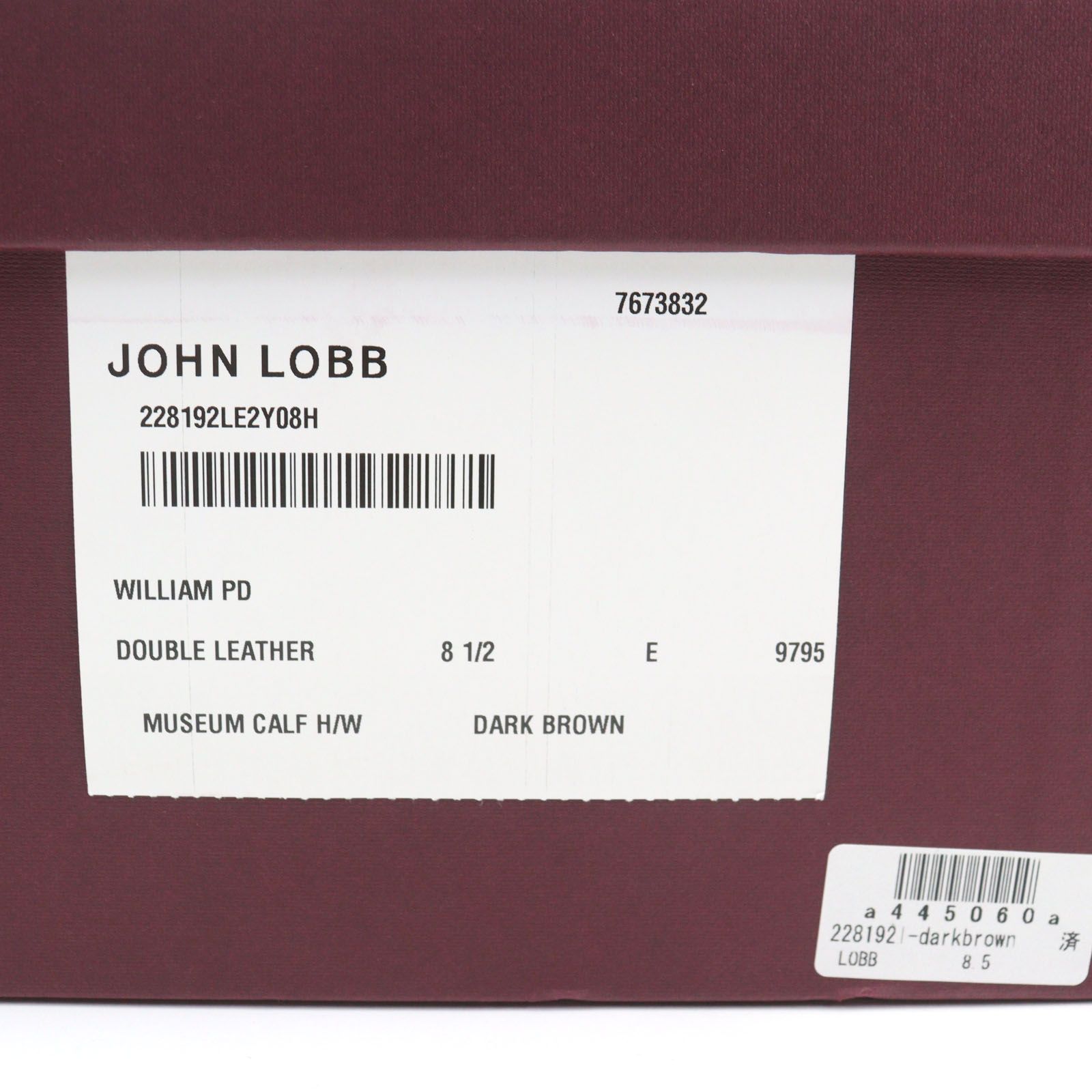 未使用品○John Lobb ジョンロブ WILLIAM ウィリアム ミュージアム