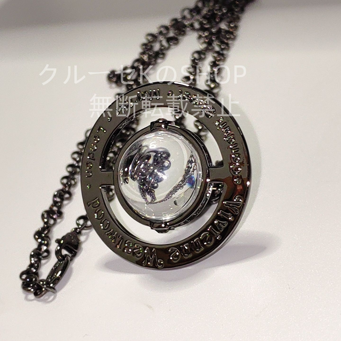 Vivienne Westwood｜スモールオーブネックレス　シルバー×ブラック 即日発送 vivienne westwood ヴィヴィアンウエストウッド