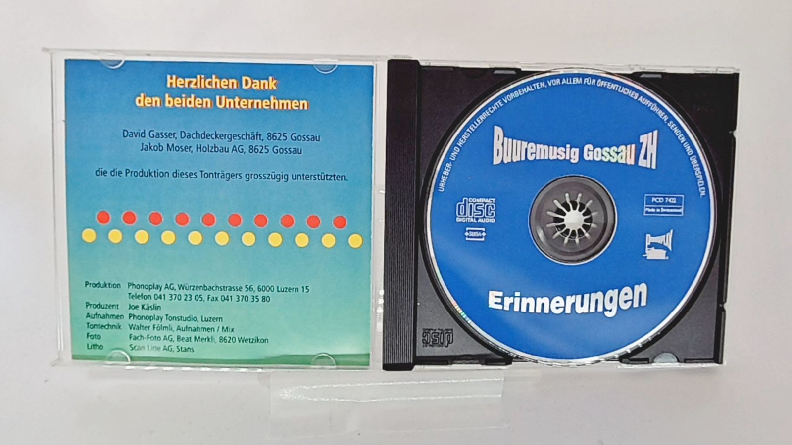 輸入盤☆Erinnerungen/□ Buuremusig Gossau □クラシック【スイス盤CD