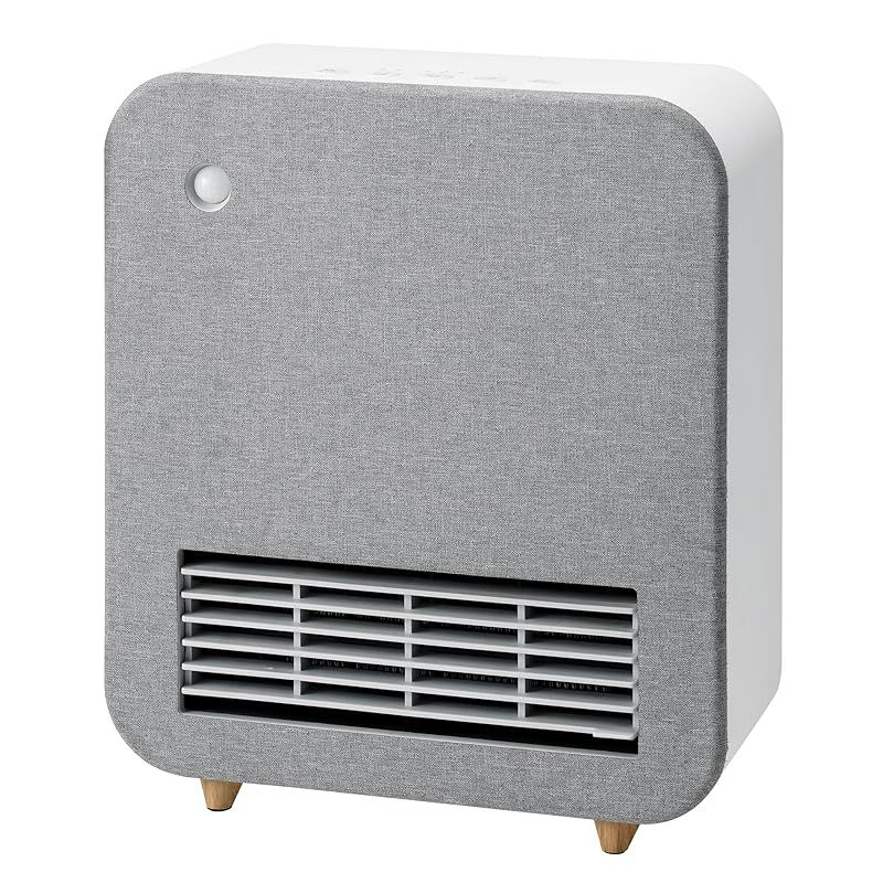 スリーアップ 人感センサー付 1200W 暖房器具 北欧 ファブリックヒーター ホワイト CH-T2275WH 0