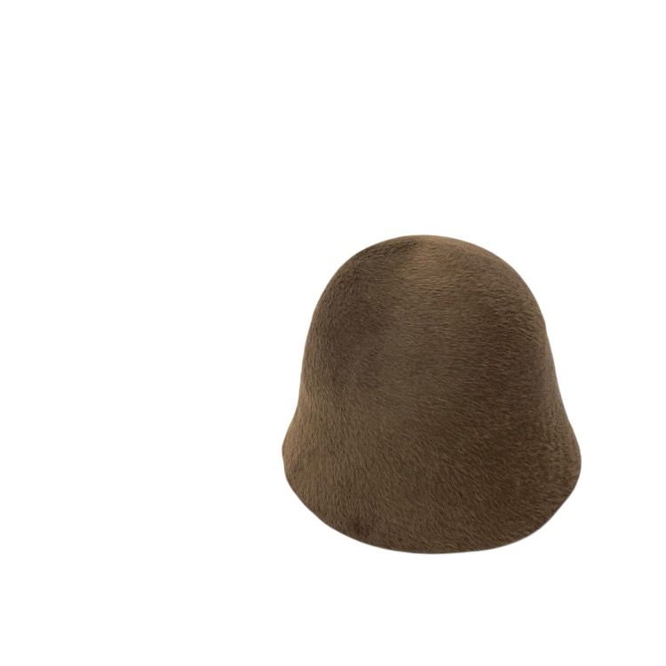 Mame Kurogouchi × KIJIMA TAKAYUKI マメクロゴウチ Cloche Hat ラビットヘアフェルト クロシェハット ブラウン 58cm MM22FW-AC515