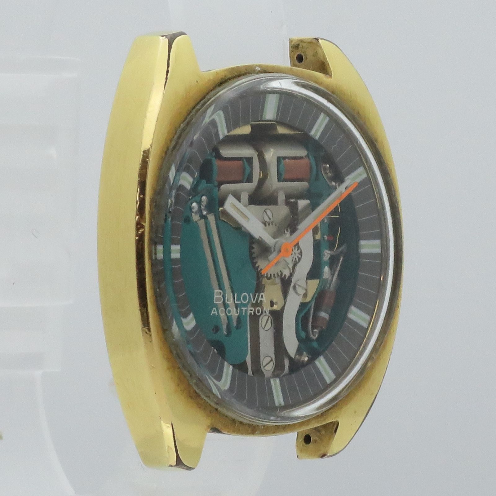 アキュトロン ブローバ スペースビュー 音叉時計 2141 ゴールド 1968年