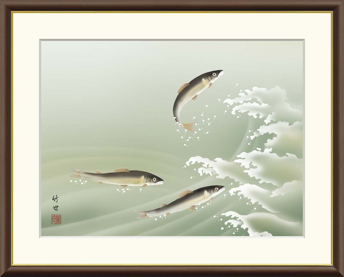 種類3：f8 額絵 横山大観 蓬莱山 f8・f6・f4サイズ 日本の名画