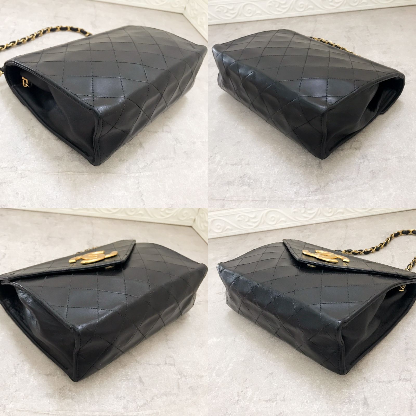 シャネル CHANEL ヴィンテージ チェーンショルダーバッグ 黒 シャネル CHANEL ヴィンテージ チェーンショルダーバッグ 黒