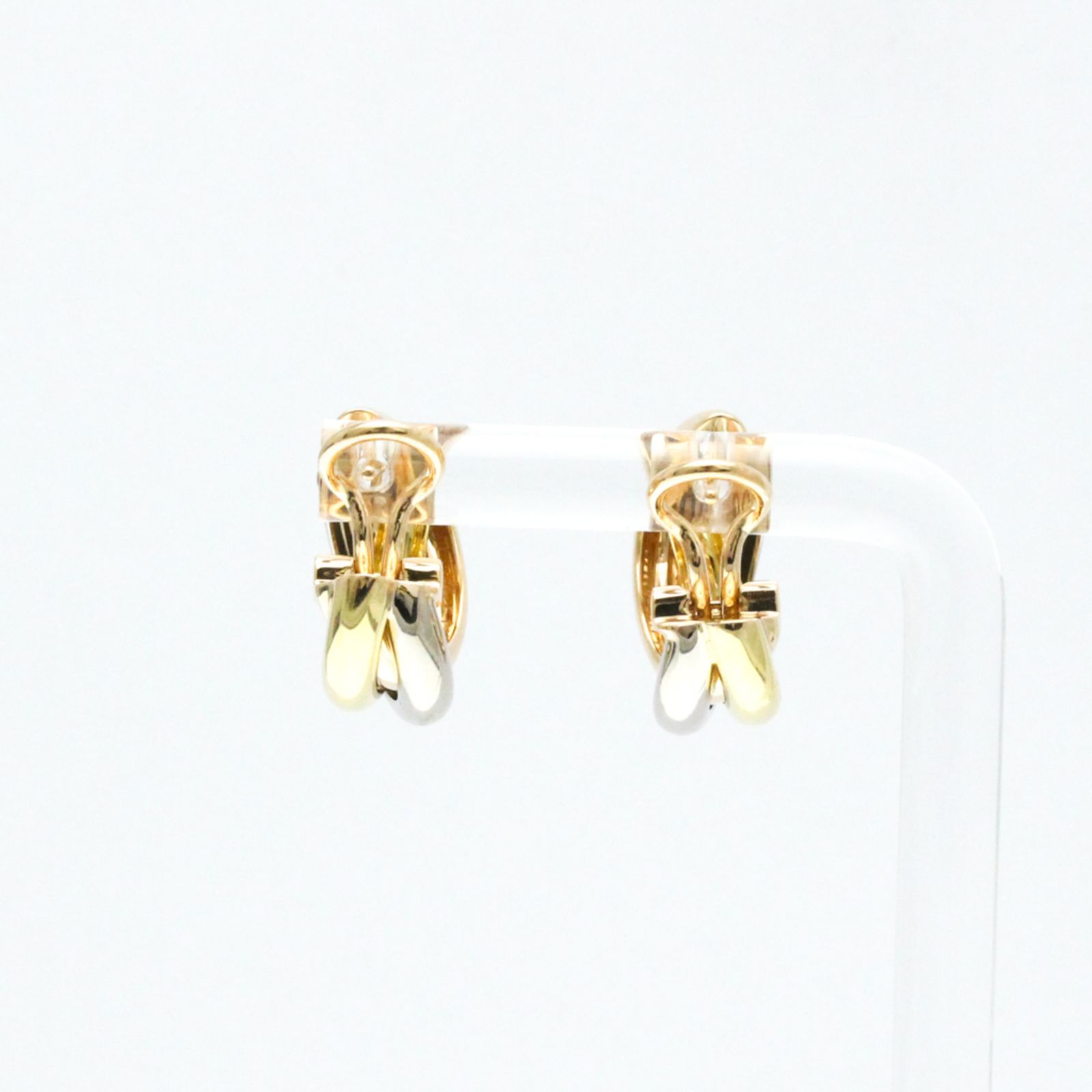 カルティエ　トリニティ　スタッド　ピアス カルティエ(Cartier) トリニティ ドゥ カルティエ 無し ゴールド