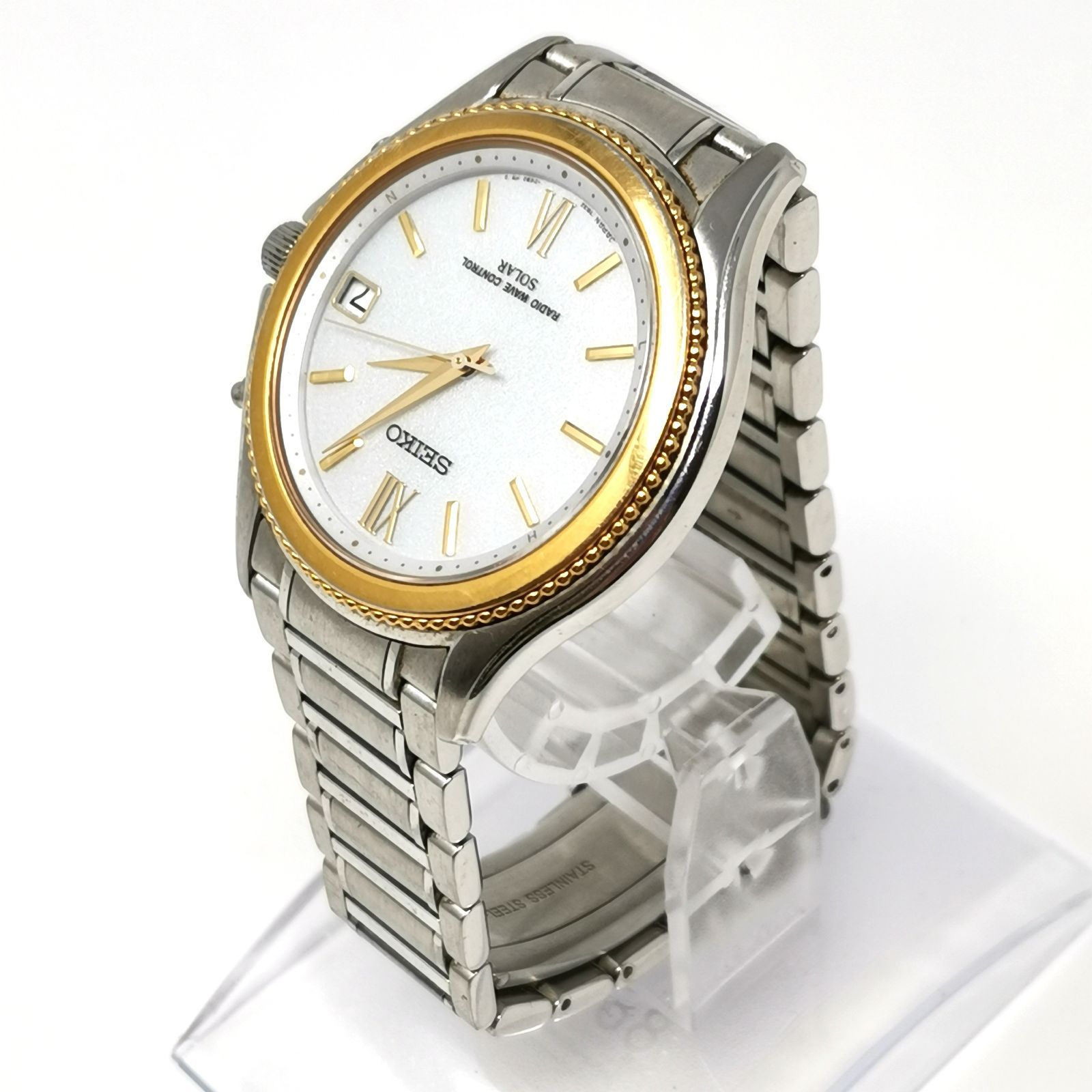 SEIKO DOLCE 電波ソーラー腕時計 7B32-0AB0 セイコー RADIO WAVE