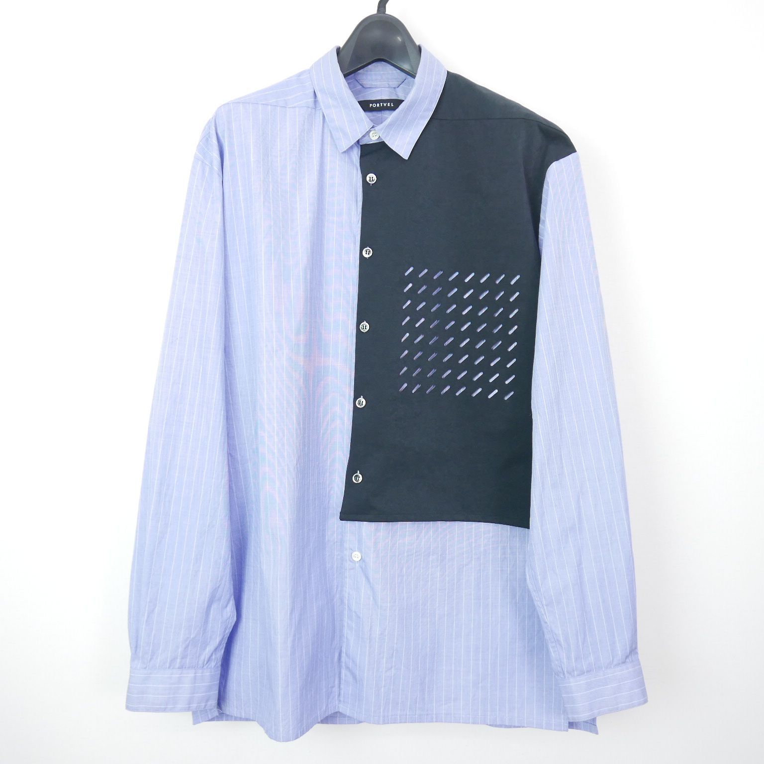 19AW 19FW PORTVEL ポートヴェル PERFORATION SHIRT コットン 長袖