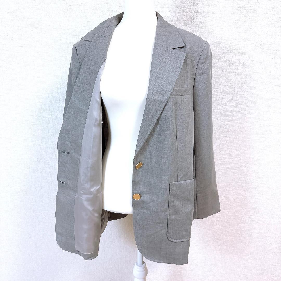 UNTITLED オーバーシルエットテーラードジャケット 44 グレー WWW_MORNINGWALKER_COM