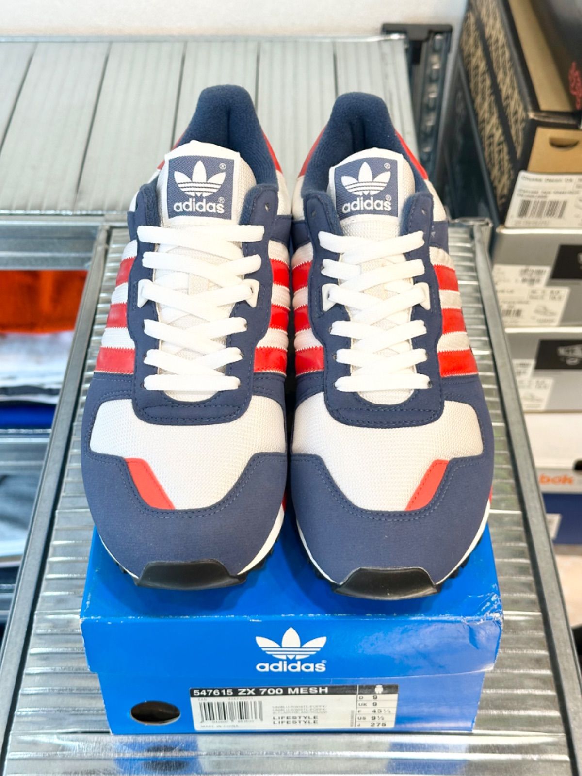 未使用品 adidas 【ZX 700 MESH】 adidas ZX700 27.5cm ネイビー