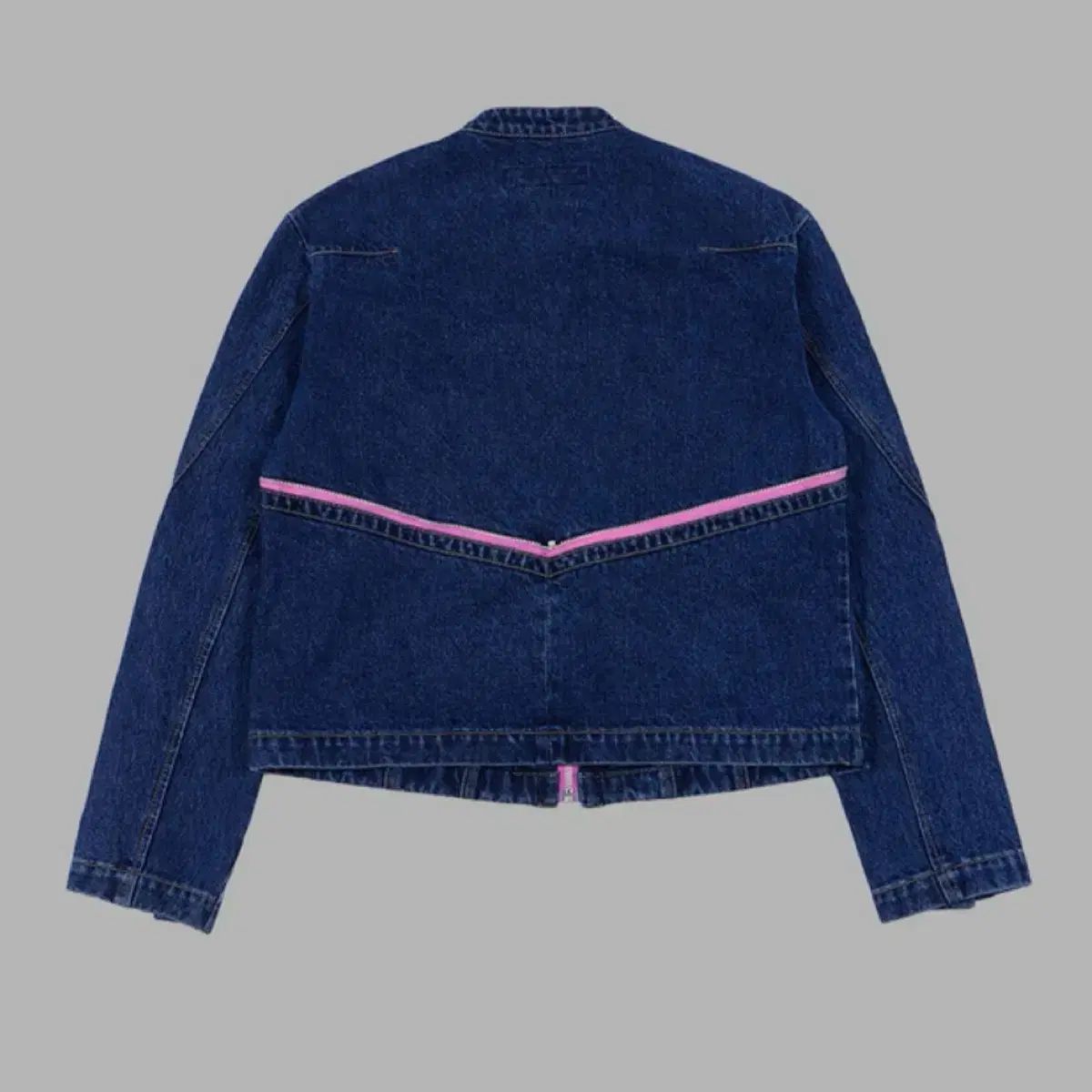 THE MUSEUM VISITOR デニム ジッパー バイカー ジャケット