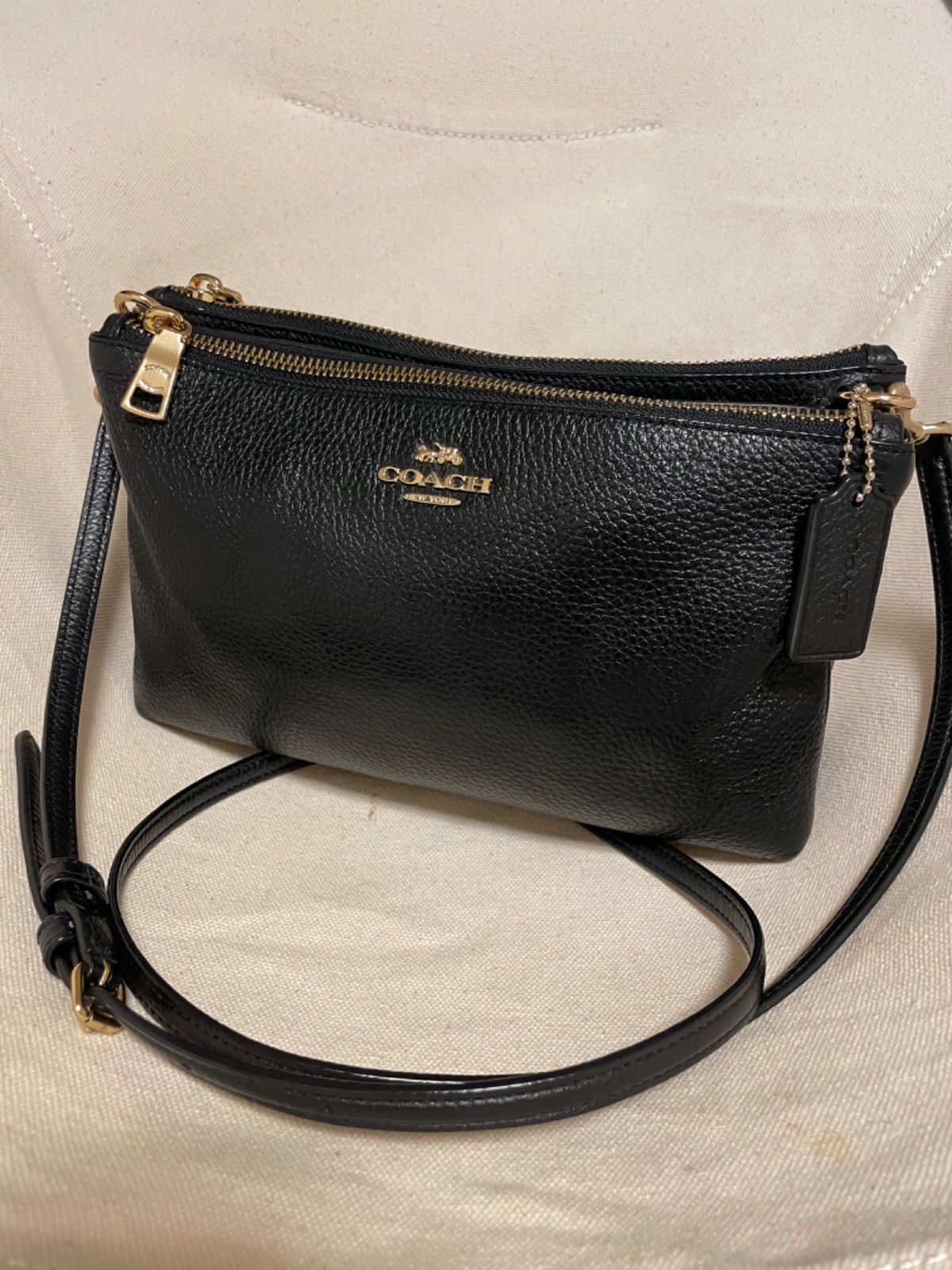 メルカリShops - 美品‼️COACH コーチ ショルダーバッグ レザー 黒