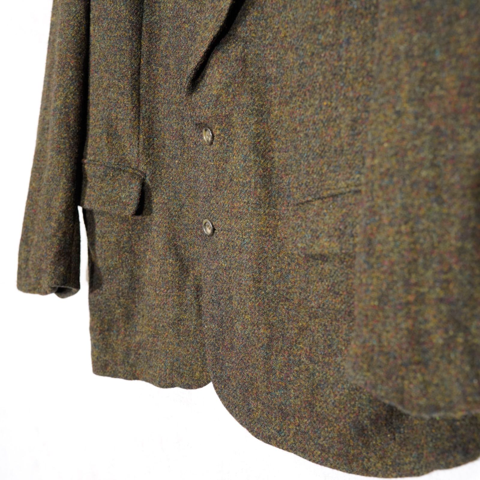 EU VINTAGE Harris Tweed MIX TWEER DESIGN TAILORED JACKET 
