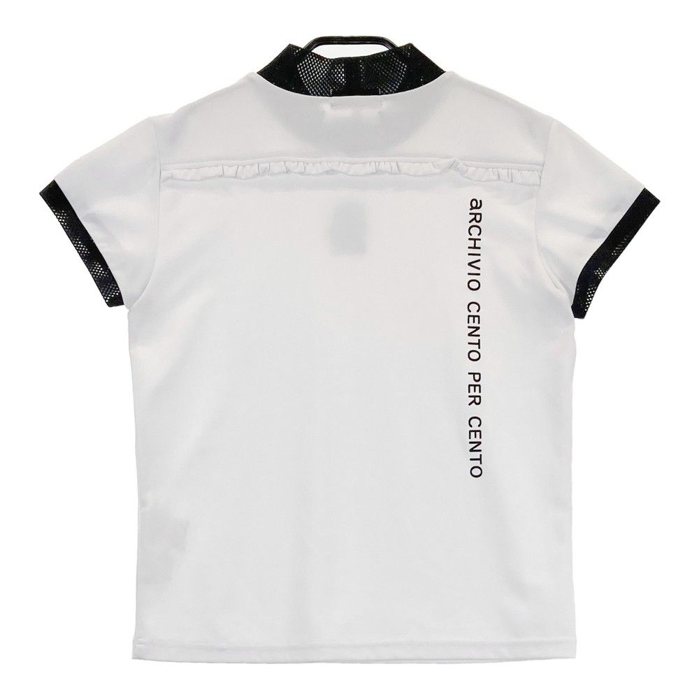 サイズ：36 ARCHIVIO アルチビオ モックネック半袖Tシャツ ホワイト系