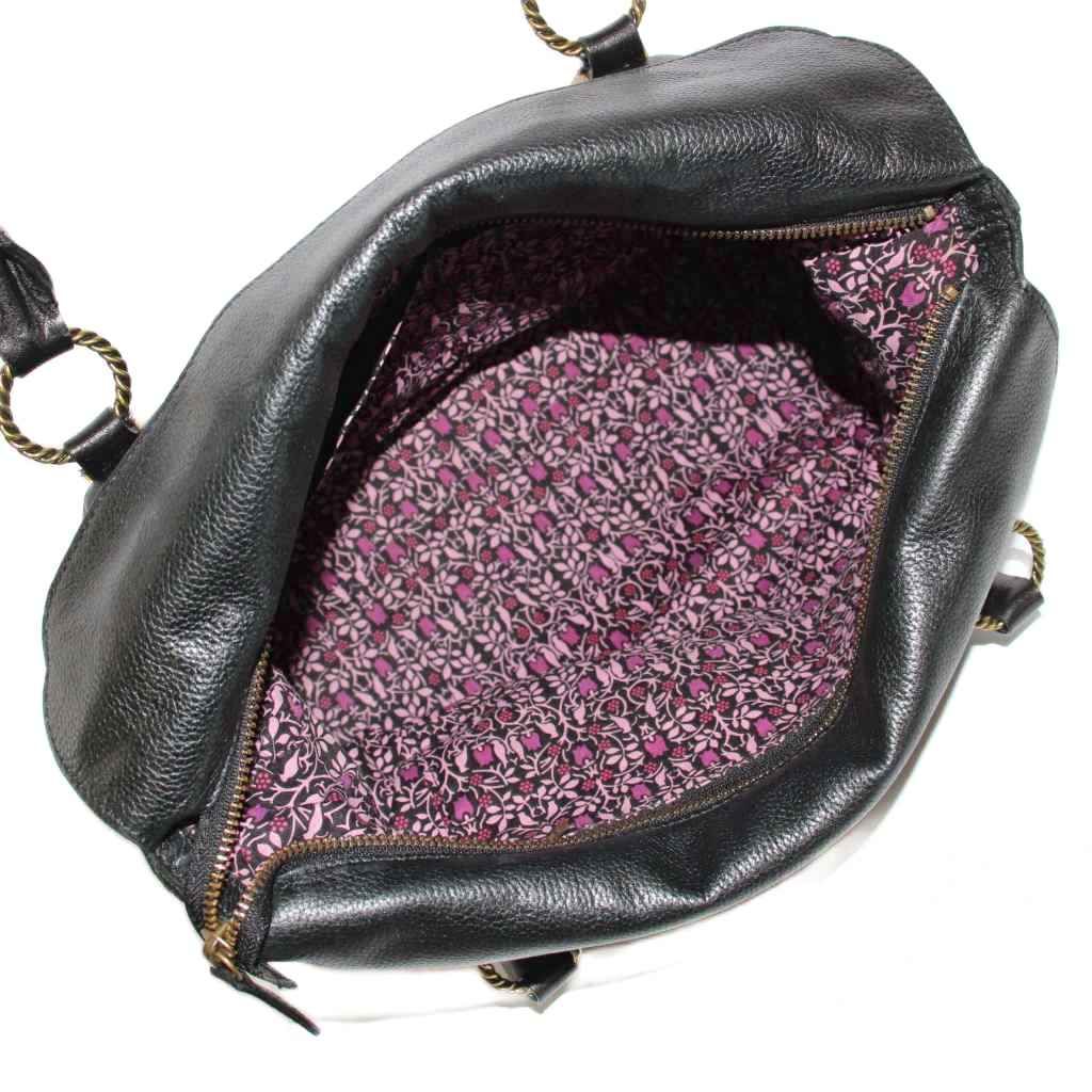 アナスイ ANNA SUI トートバッグ ハンドバッグ レザー ブラック