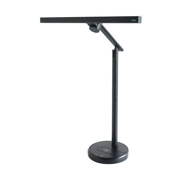 スワン電器LEDデスクライト スタンド式 24W ブラック DS-520BK 1台