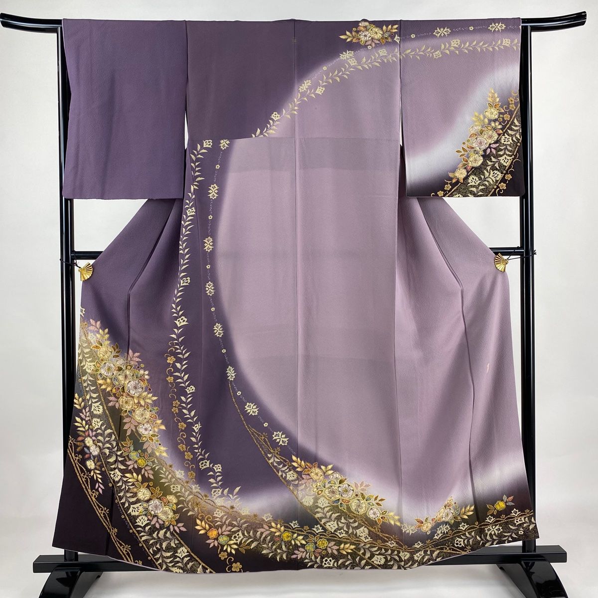 付下げ 身丈157.5cm 裄丈64.5cm M 袷 翠山工房 やまと 落款 辻が花  