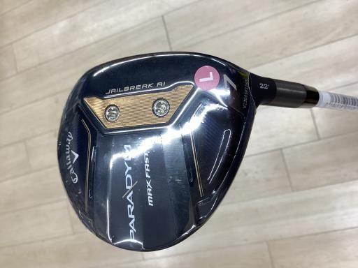 キャロウェイ PARADYM MAX FAST 7W レディース フェアウェイウッド FW ELDIO 40 for CW PARADYM FW フレックスL レディース 女性用 右利き 右用 Aランク ゴルフクラブ