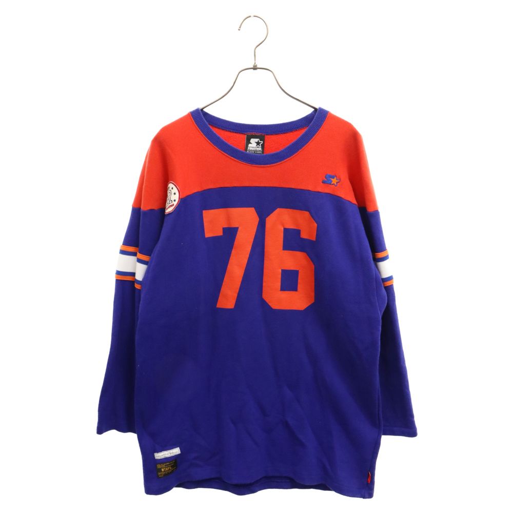 WTAPS (ダブルタップス) ×Starter Black Label×Ron Herman フロント ナンバープリント スウェット トレーナー 162ATSRDーCSM01S パープル