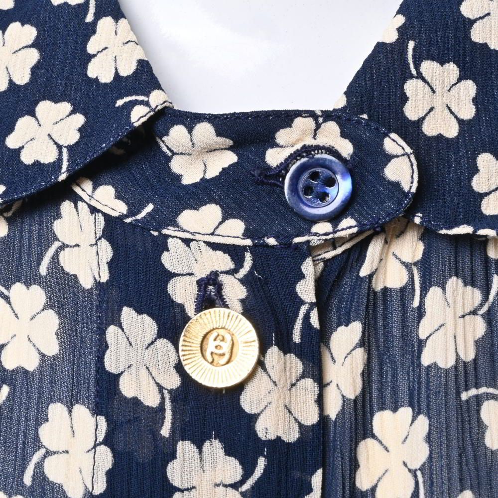 CHANEL ヴィンテージ クローバー柄 半袖シャツ - メルカリ
