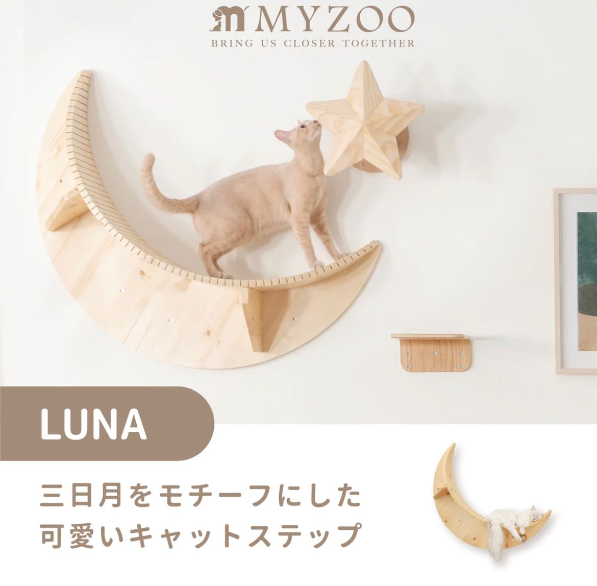 MYZOO マイズー LUNA キャットステップ moon 月型 | countrywidefencing.ca