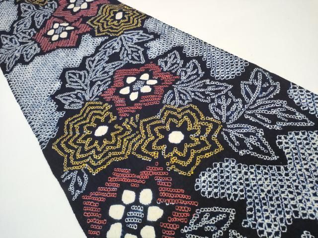 平和屋本店 上 夏物 浴衣 有松鳴海絞り 反物 着尺 くりの華 草花 綿 DZAA11309kh5