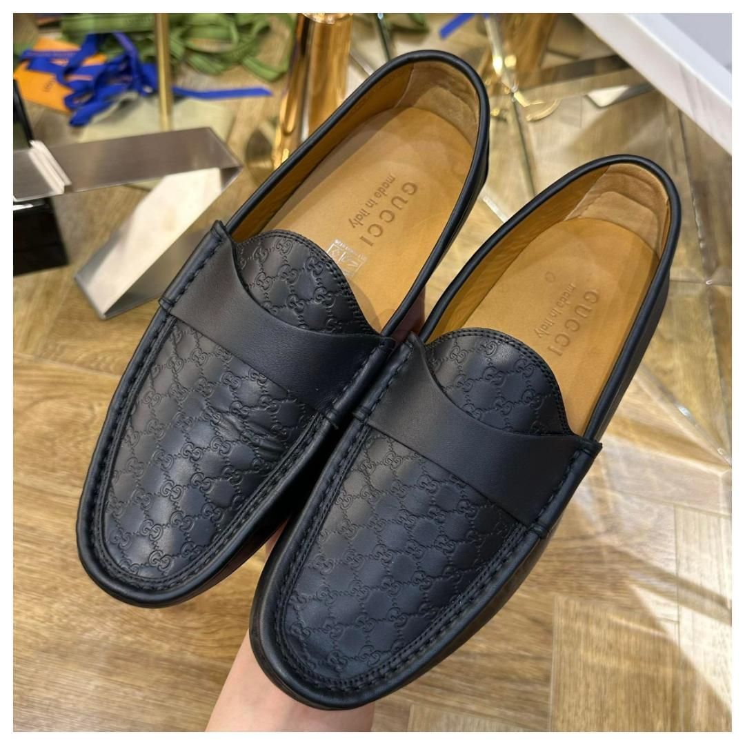 グッチ 327H GUCCI ビジネスシューズ ローファー 靴メンズ25.5cm