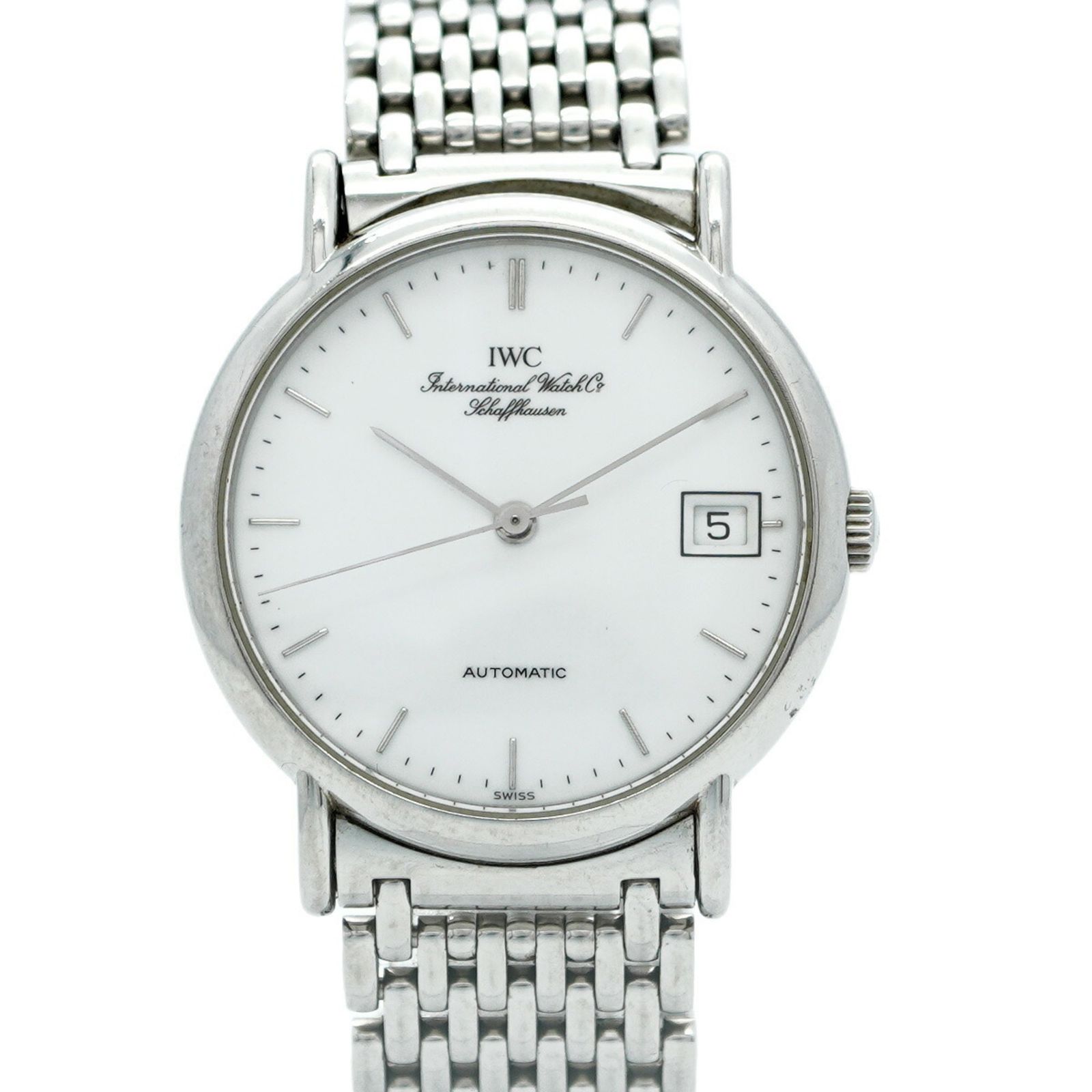 IWC アイダブリューシー シャフハウゼン ポートフィノ IW351405 白文字盤腕時計 メンズ